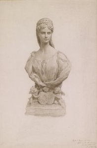 Busto de retrato de la emperatriz Isabel de Austria de Prosper d
